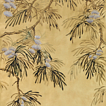 Обои ручная роспись Silk Tree Original colourway on Gold Bullion gilded paper варинант исполнения - 1 | Loft Concept в Брянске