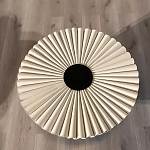 Дизайнерский журнальный стол круглый с фактурной столешницей Ifike варинант исполнения - 1 | Loft Concept в Брянске