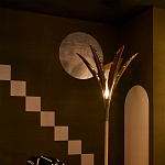 Обои ручная роспись Chez Nina by India Mahdavi Standard colourway on Perfect Green slub silk варинант исполнения - 2 | Loft Concept в Брянске