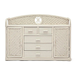 Комод из натурального ротанга Weavella белый варинант исполнения - 1 | Loft Concept в Брянске