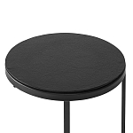 Кофейный столик круглый чёрный Compact Loft варинант исполнения - 3 | Loft Concept в Брянске