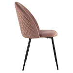 Мягкий стул в велюре пыльно-розового цвета Miruna Chair варинант исполнения - 5 | Loft Concept в Брянске