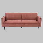 Диван современный вельветовый прямой Worcester Коралл варинант исполнения - 2 | Loft Concept в Брянске