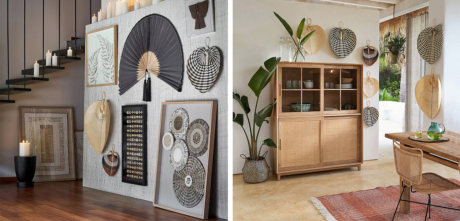 Аксессуар на стену Wicker Bamboo Fan Аксессуар на стену Wicker Bamboo Fan - Loft-Concept в Брянске