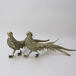 Статуэтка бронзовая пара Фазаны золотые Bronze Birds варинант исполнения - 1 | Loft Concept в Брянске