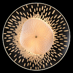 Бра с белым рельефным плафоном и стеклом с рисунком FLOW варинант исполнения - 1 | Loft Concept в Брянске