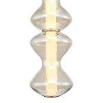 Подвесной светильник светодиодный с стеклянным волнообразным плафоном Amphora of Light варинант исполнения - 4 | Loft Concept в Брянске