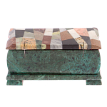 Шкатулка с мозаикой из натуральных камней Stone Casket варинант исполнения - 4 | Loft Concept в Брянске