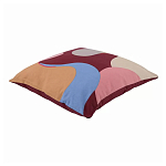 Подушка декоративная хлопковая с абстрактным принтом Elysian Flow Terra варинант исполнения - 1 | Loft Concept в Брянске