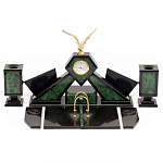 Настольный канцелярский набор из нефрита с декором в виде орла Golden Eagle варинант исполнения - 1 | Loft Concept в Брянске