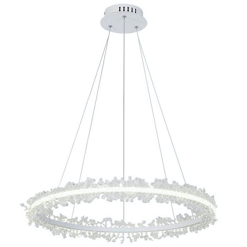 Люстра Shining Rings One White Белый Прозрачный в Брянске | Loft Concept 