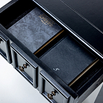 Черная тумба с выдвижным ящиком Monica варинант исполнения - 4 | Loft Concept в Брянске