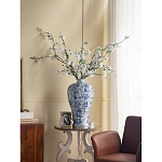 Ваза фарфоровая высокая с синими цветочными мотивами Independence варинант исполнения - 5 | Loft Concept в Брянске