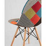 Пластиковый стул на ножках из массива бука Eames Пэчворк варинант исполнения - 3 | Loft Concept в Брянске