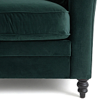 Кресло с обивкой из хлопкового велюра Porter Green Armchair варинант исполнения - 5 | Loft Concept в Брянске