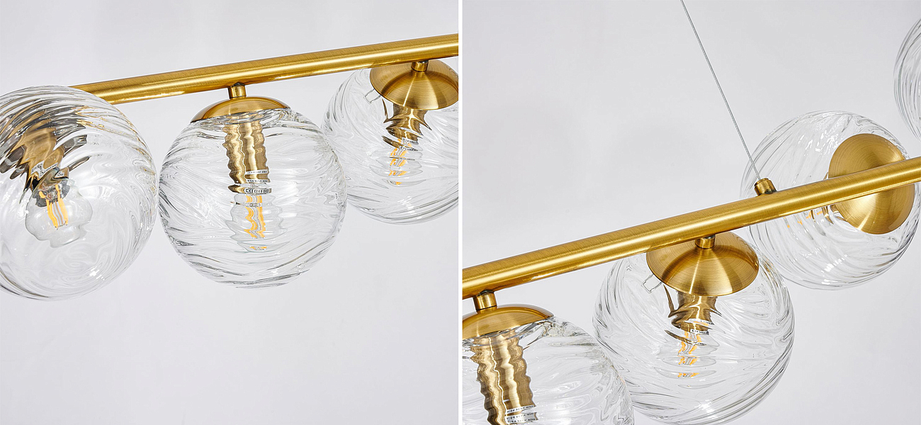 Люстра Perforated Glass Bubbles 8 ламп Люстра Perforated Glass Bubbles 8 ламп - Loft-Concept в Брянске