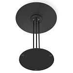 Стол журнальный с круглой столешницей из стекла Gray and Gold Marble варинант исполнения - 6 | Loft Concept в Брянске