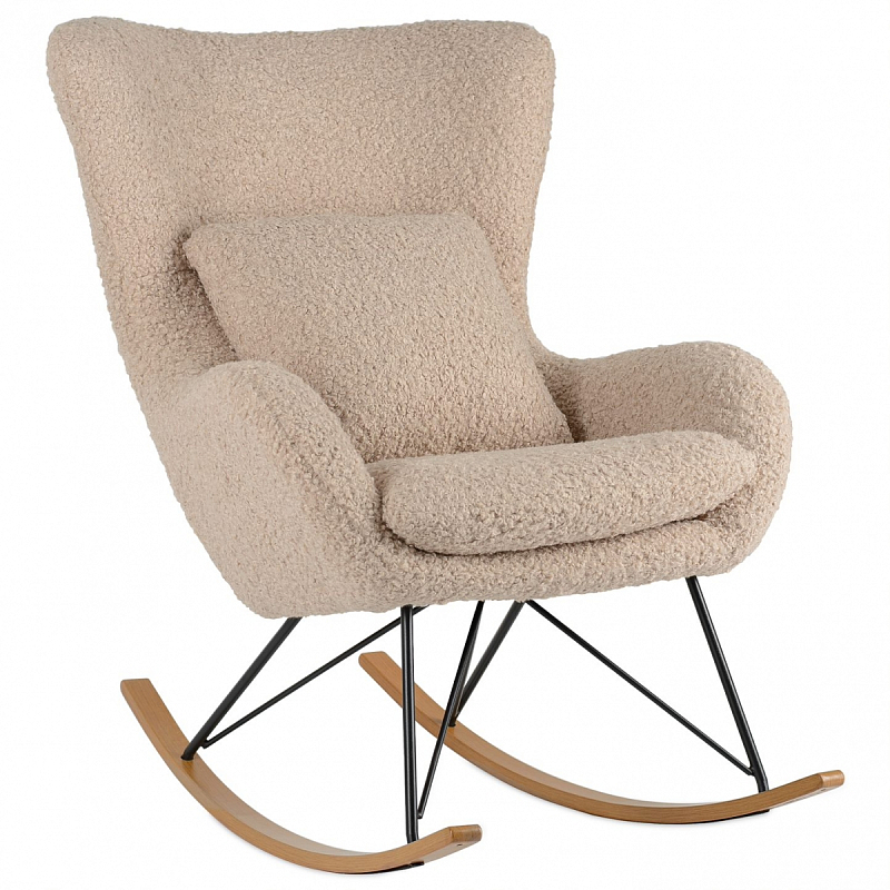 Rocking chair DORIA Кресло-Качалка бежевый Верблюжий Rocking chair DORIA Кресло-Качалка бежевый Верблюжий в Брянске | Loft Concept