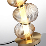 Настольная лампа с 3-мя рифлеными стеклянными шарами Marcelh Light варинант исполнения - 4 | Loft Concept в Брянске