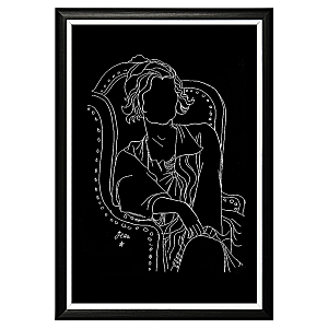 Постер White Silhouette Coco Poster