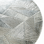 Кофейный столик с рельефной столешницей из металла Aplika Silver варинант исполнения - 2 | Loft Concept в Брянске