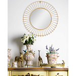 Зеркало круглое настенное в металлической оправе Modern Mirror Space варинант исполнения - 4 | Loft Concept в Брянске