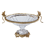 Чаша из прозрачного стекла с рельефным ободком и фигурками стрекоз Eden Garden варинант исполнения - 1 | Loft Concept в Брянске