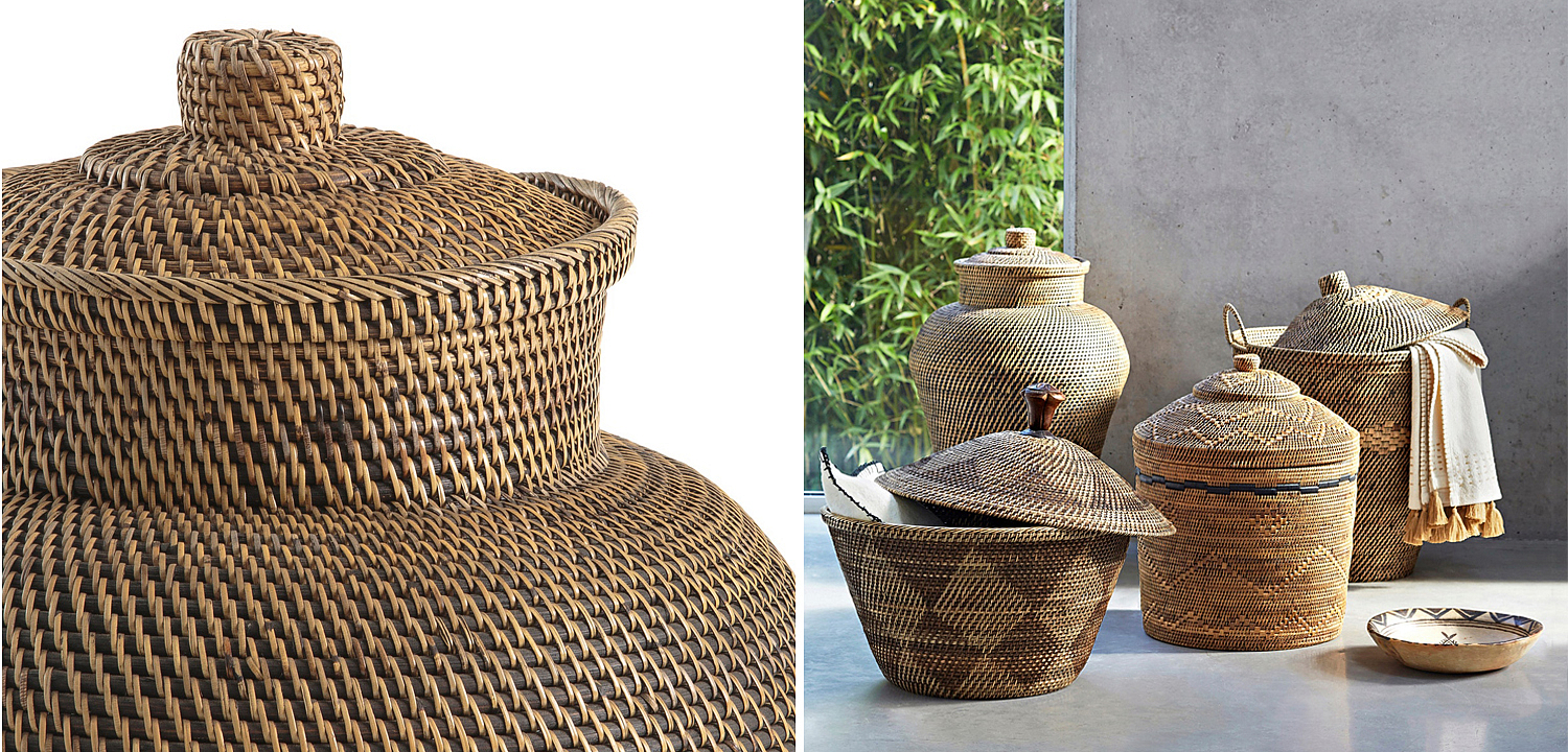 Ваза с крышкой Wicker Vase Ваза с крышкой Wicker Vase - Loft-Concept в Брянске