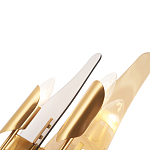 Бра с двумя плафонами дымчатого и янтарного цвета Vertical Glass варинант исполнения - 1 | Loft Concept в Брянске