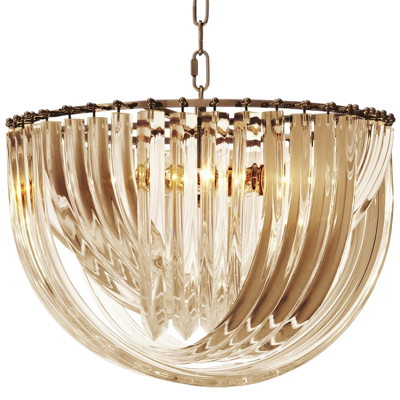 Люстра Chandelier Murano Champagne 50 Золотой Шампань Латунь Античная полированная Люстра Chandelier Murano Champagne 50 Золотой Шампань Латунь Античная полированная в Брянске | Loft Concept