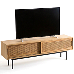 ТВ-тумба с плетеным декором Tate Wicker TV Stand варинант исполнения - 6 | Loft Concept в Брянске