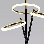 Торшер с 3-мя круглыми светодиодными лампами на черной триноге Underlining варинант исполнения - 3 | Loft Concept в Брянске