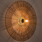 Круглый настенный светильник с декором из пеньковой веревки Alano Wall Lamp варинант исполнения - 2 | Loft Concept в Брянске