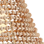 Подвесной светильник в форме колокола из деревянных бусин Wooden Beads варинант исполнения - 2 | Loft Concept в Брянске