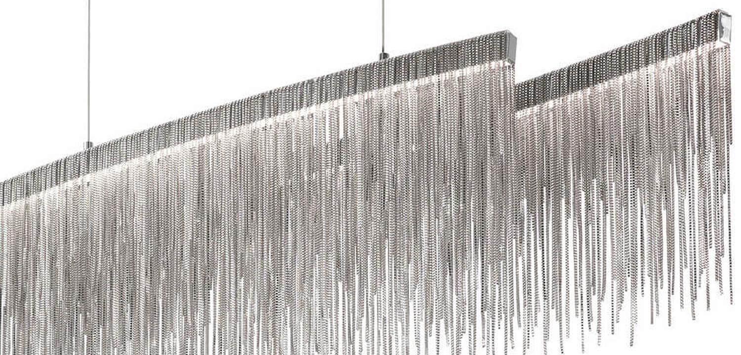 Люстра Atlantis Chain Chandelier Line Chrome Люстра Atlantis Chain Chandelier Line Chrome - Loft-Concept в Брянске