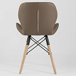 Стул с коричневым сиденьем из экокожи JEROEN варинант исполнения - 4 | Loft Concept в Брянске