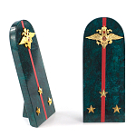 Сувенир Погон МВД из натурального камня змеевик Souvenir Epaulets варинант исполнения - 3 | Loft Concept в Брянске