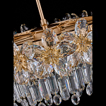 Люстра круглая с декоративными элементами в виде крупных хрустальных цветов Palace Gardens варинант исполнения - 4 | Loft Concept в Брянске