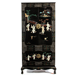 Шкаф черный в китайском стиле  Chinese Cabinet Black варинант исполнения - 1 | Loft Concept в Брянске
