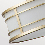 Подвесной светильник цвета латунь с белым матовым плафоном с геометрическим рисунком Feiss варинант исполнения - 6 | Loft Concept в Брянске