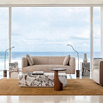 Приставной столик из массива дерева Walnut варинант исполнения - 8 | Loft Concept в Брянске