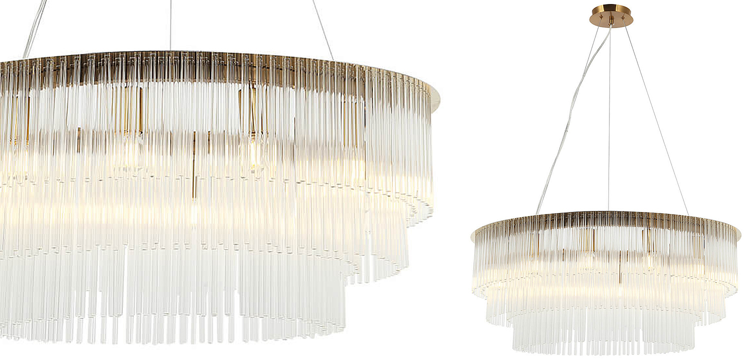 Люстра Harrison Chandelier gold 12 lamp Люстра Harrison Chandelier gold 12 lamp - Loft-Concept в Брянске
