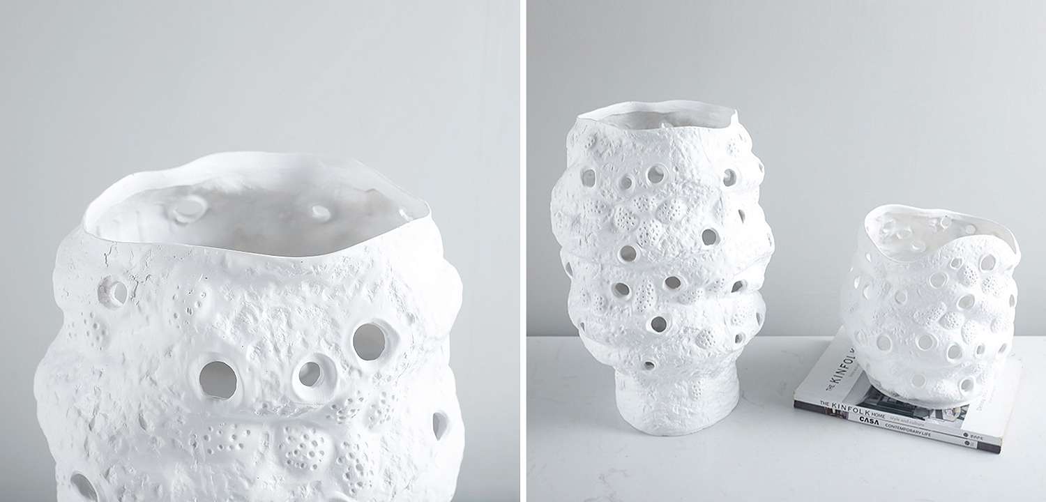 Ваза белая Rie White Vase S Ваза белая Rie White Vase S - Loft-Concept в Брянске