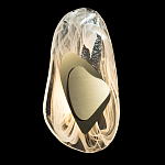 Бра овальное из стекла с золотым элементом Flow Texture  варинант исполнения - 3 | Loft Concept в Брянске