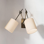 Бра с двумя тканевыми абажурами в форме цилиндра Prerequisites варинант исполнения - 3 | Loft Concept в Брянске