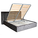 Кровать двуспальная серая с подъемным механизмом  Selecting the Best варинант исполнения - 2 | Loft Concept в Брянске