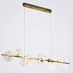Дизайнерская линейная люстра с гирляндой внутри стеклянных плафонов Iona Garland Chandelier варинант исполнения - 2 | Loft Concept в Брянске