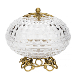 Конфетница из прозрачного рельефного стекла Eden Garden варинант исполнения - 1 | Loft Concept в Брянске