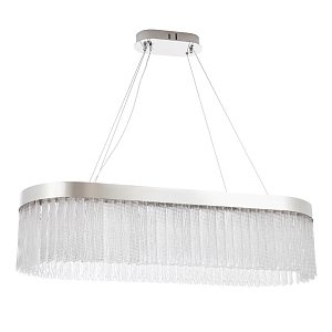 Овальная Светодиодная Люстра Harrison Chrome