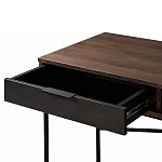 Стол рабочий в стиле лофт с ящиком и нишей для хранения Urban Style Space 2 варинант исполнения - 4 | Loft Concept в Брянске